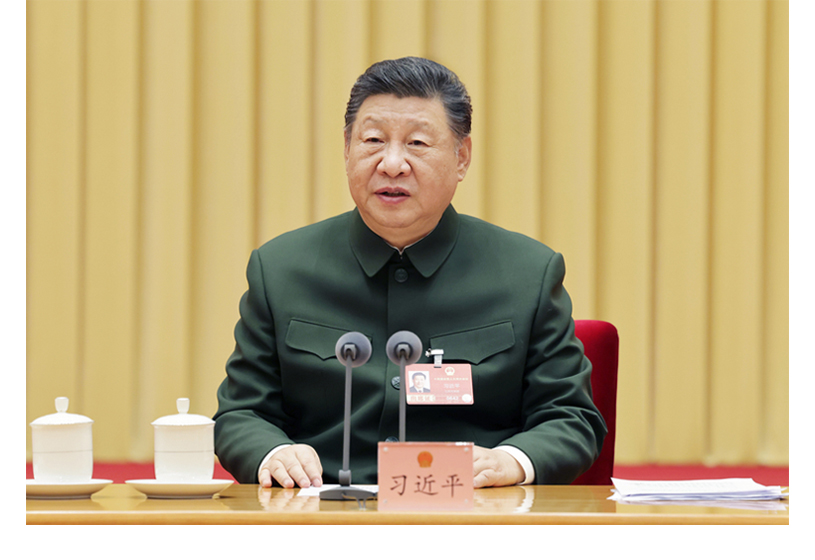 習(xí)近平出席解放軍和武警部隊(duì)代表團(tuán)全體會議